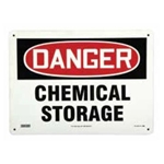 Chemical Storage Area Sign, Plastic (10 in. x 7 in.)